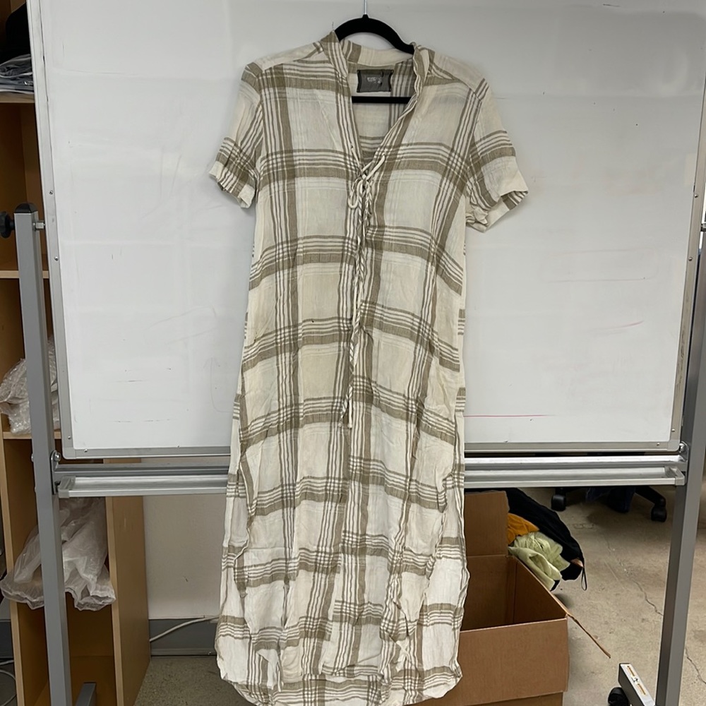 Reformation linens gauze dress